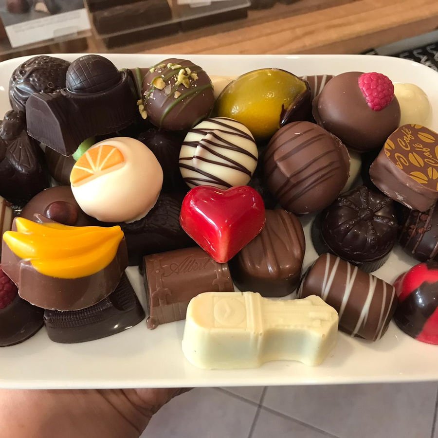 Belgische Bonbons in snoepwinkel Sweets Julianadorp